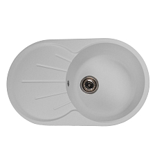 Мойка MIXLINE МЛ-ГМС105 (ML-GMS105) СТАНДАРТ овальная с крылом, белый (331), 740*460*190мм (558121)