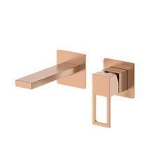 Смеситель для раковины DQ Dortmund встраиваемый настенный браш.роз.золото (DA1714433)