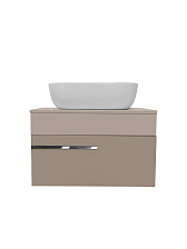 Тумба Runo Вудлайн 65 подвесная розовая/бежевая под накладной умывальник (00-00004899)