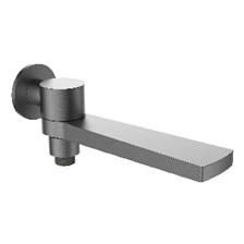 Излив поворотный встраиваемый Raglo для ванны и душа 21см с функцией переключения латунь, графит (R473.75.09)