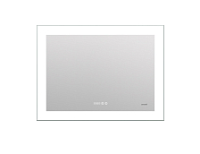 Зеркало Cersanit  LED 060 design pro 80x60 с подсветкой часы с антизапотеванием прямоугольное (KN-LU
