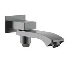 Излив поворотный встраиваемый Raglo для ванны и душа 20см с функцией переключения латунь, графит (R473.70.09)