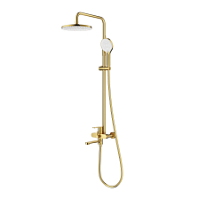 Душевая система Splenka для ванны и душа поворотный излив 25 см, сатин золотой (S222.24.03)