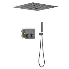 Душевая система встроенная с термостатом Timo Petruma черное золото (SX-5209/18SM)