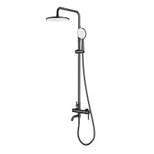 Душевая система Splenka для ванны и душа поворотный излив 15 см, графит (S221.24.09)