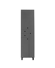 Шкаф-колонна Runo 50 правый темно-серый/графит (00-00004889)