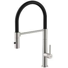 Смеситель Lemark Beluga для кухни с гибким изливом (LMF-8074B-BN)