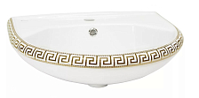 DE8111550018 Раковина Glance с отверстием Версаче золото Х