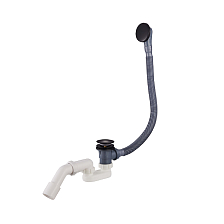 Слив-перелив для ванны Raglo автоматический (клик-клак), латунь/пластик, черный (R600.31.06)