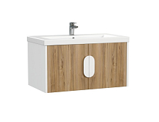 Тумба CERSANIT COMO 80 подвесная орех под раковину S-UM-COM80/1-w (COMO 80) (69343)