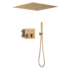 Душевая система встроенная с термостатом Timo Petruma розовое золото (SX-5209/19SM)