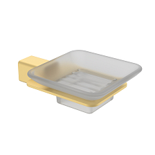 Мыльница Raglo с держателем, сатин золотой (R301.02.03)