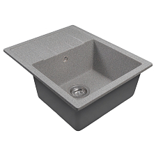 Мойка MIXLINE МЛ-ГМС103 (ML-GMS103) СТАНДАРТ с крылом, темно-серый (309), 570*460*190мм (558119)