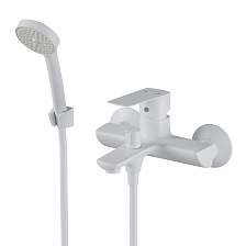 Смеситель для ванны 35k MIXLINE МЛ15-01 (ML15-01W) БЕЛЫЙ (556667)