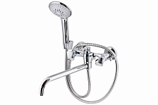 Смеситель для ванны с душем ПСМ-Профсан ПСМ-192-38 КВАДРО тип См-ВУОРНШлА