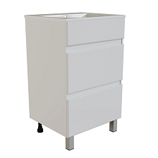 Тумба для ванной MIXLINE "БРИКС-50" 2 ящ. под раковину "Бриз 50" (арт.554744) (Sanita Luxe) (ПВХ)(поставляется в разобранном виде) (557489)