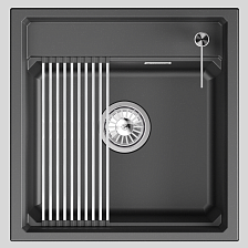Кухонная мойка GRANULA кварц (5002i, ШВАРЦ)