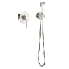 Смеситель встроенный с гигиеническим душем Timo Saona никель (2389/13SM)