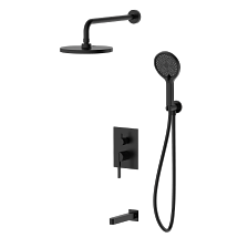 Душевая система для ванны и душа DQ Bonn встраиваемая с изливом черный (DA1705605)