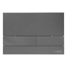 Кнопка смыва для инсталляции WAVE НС08АВ/SS08AV, графит матовый, прямоугольная, нерж, ПВД, для механики (557080)