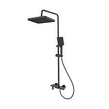 Душевая система Splenka для ванны и душа кнопочное управление наполнитель, черный (S52.24.06)