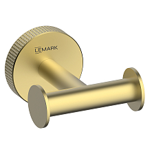 Крючок для полотенец Lemark BELUGA, сталь, брашированное светлое золото (LMA-8011S-BRLG)