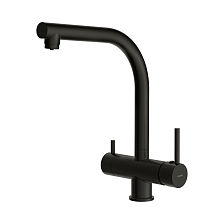 Смеситель для кухни Cersanit CREA однорычажный с фильтром черный (68223)