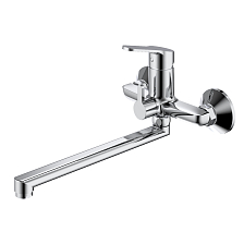 Смеситель Splenka для ванны и душа универсальный поворотный излив 35 см, хром (S07.22)