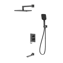 Душевая система для ванны и душа DQ Dortmund встраиваемая с изливом графит (DA1715606)