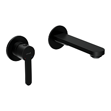 Смеситель для раковины CERSANIT OLIVA встраиваемый однорычажный черный (68978)