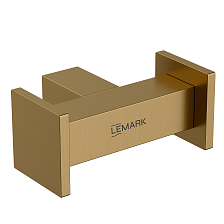 Крючок для полотенец Lemark VALDAY, сталь, брашированное золото (LMA-8111S1-BRG)