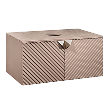 Тумба Runo Андорра 70 кашемир серый дуб какао подвесная под накладной умывальник (00-00004647)