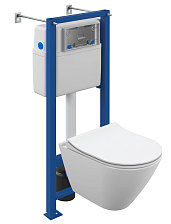 Комплект Cersanit  CITY SMART CO DPL EO slim инсталляция VECTOR LP (64917)