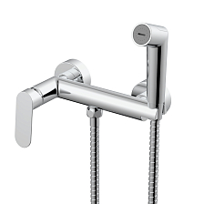 Смеситель Splenka с гигиеническим душем настенный хром (S41.51)