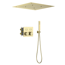 Душевая система встроенная с термостатом Timo Petruma золото матовое (SX-5209/17SM)