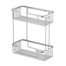Полка двойная Timo Saona никель (13083/13)
