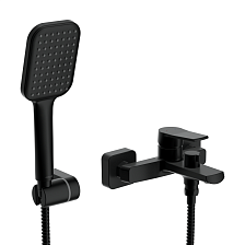 Смеситель для ванны CERSANIT CITY с лейкой однорычажный черный (68401)