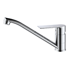 Смеситель Splenka для кухни низкий поворотный излив, хром (S05.42)