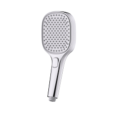 Лейка душевая Raglo 3-х режимная квадратная пластик/силикон, хром (R450.51)