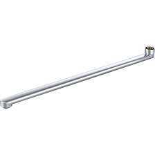 Излив плоский Славен нержавеющая сталь, длина 450 мм (СЛ-ЗП-006)