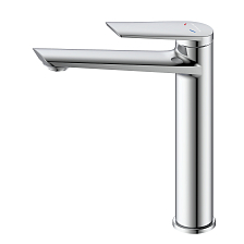 Смеситель DECOROOM DR24 для умывальника высокий монолитный (DR24013)