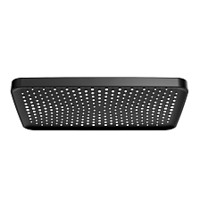 Лейка душевая верхняя Raglo тропический душ 340*220мм пластик/силикон, черный (R451.52.06)