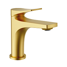 Смеситель Splenka для раковины монолитный, сатин золотой (S54.10.03)