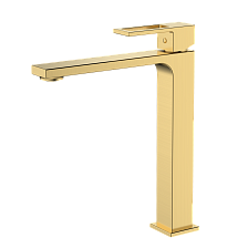 Смеситель для раковины высокий DQ Dortmund мат.золото (DA1712007)