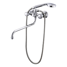 Смеситель Prohanss для кухни вентильный поворотный излив, хром (P12.22)