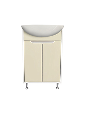 Тумба Runo Эконова 50 белая крем под умывальник Уют 50 (00-00004658)