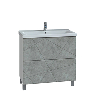 Тумба VIGO под раковину Geometry 800-0-2 (9696)  бетон (tn.bsf.GEO.9696.80.2Y бетон)