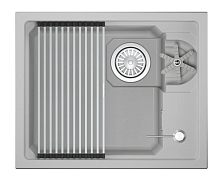 Кухонная мойка GRANULA KITCHEN SPACE RINZER кварц (5505RU, АРКТИК)