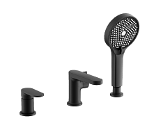 Смеситель для ванны BELZ на борт черный (B66713-7)