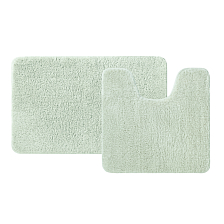 Набор ковриков для ванной комнаты, 50х80 + 50х50, микрофибра, светло-зеленый, IDDIS (BSET05Mi13)